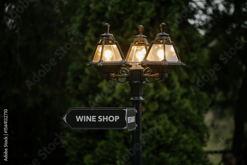 street lamp in the night