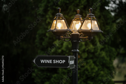 street lamp in the night