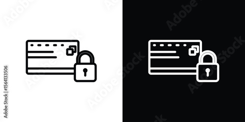 Credit limit icon symbol outline style. Editable icon in EPS10