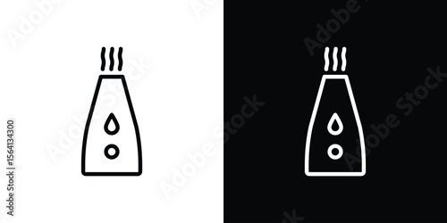 Humidifier icon symbol outline style. Editable icon in EPS10