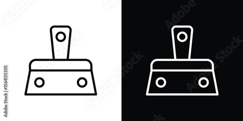 Putty knife icon symbol outline style. Editable icon in EPS10