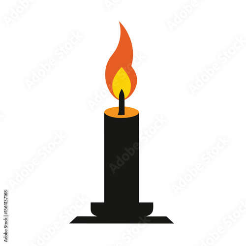 Candle silhouette design 