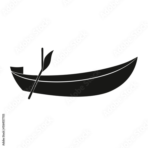 Black Boat vector design 