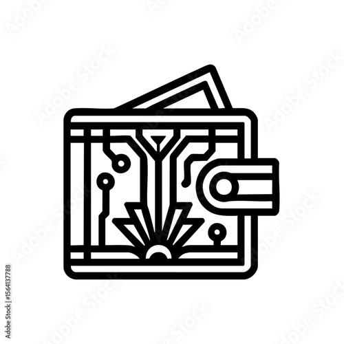 wallet design vector