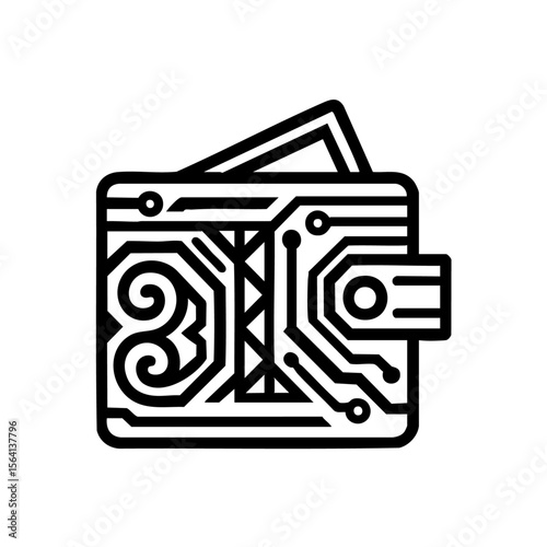 wallet design vector