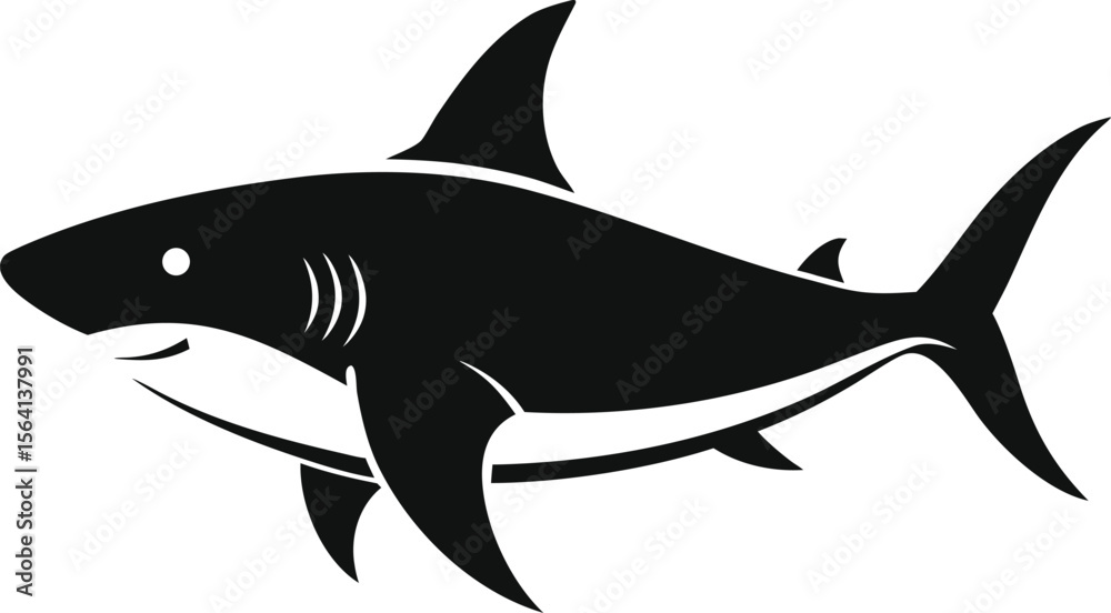 Shark silhouette bundle vector design with editable Shark silhouette bundle vector design with editable