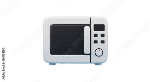 microwave oven isolated on white