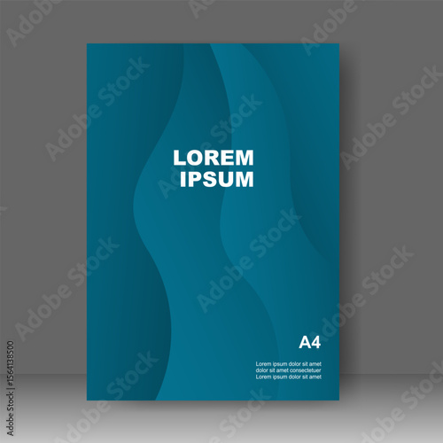 Book cover abstract modern design. Annual report. Brochure template, catalog. Simple Flyer promotion. magazine. Vector illustration	
