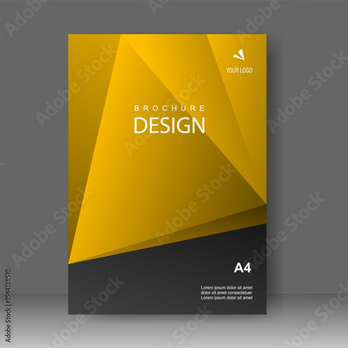 Book cover design modern style. Annual report. Brochure template, catalog. Simple Flyer promotion. magazine. Vector illustration