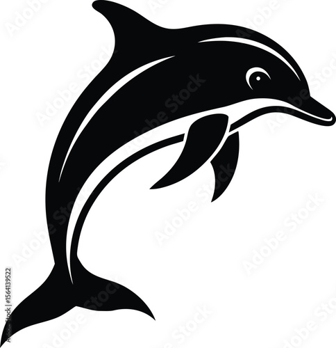 Dolphin silhouette bundle vector design with editable
