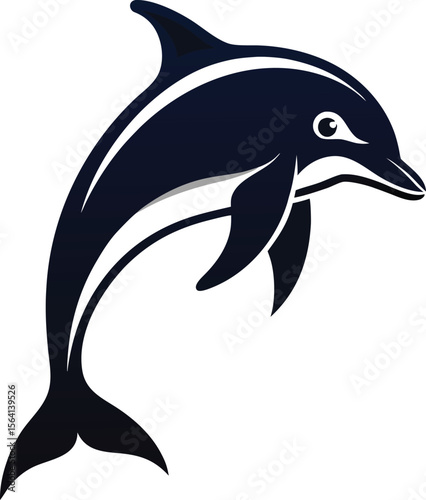 Dolphin silhouette bundle vector design with editable