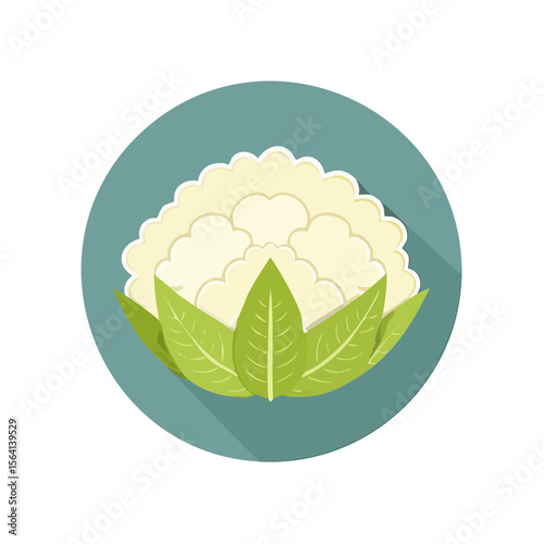 Cauliflower Food Icon Isolated on a Transparent Background
