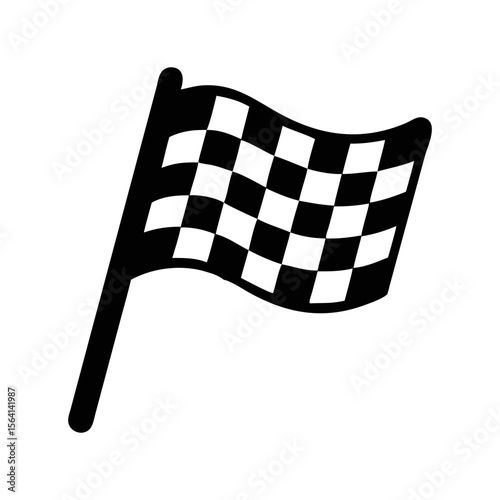 Flaming Race Flag Illustrating Speed, Competition, and the Thrill of Victory