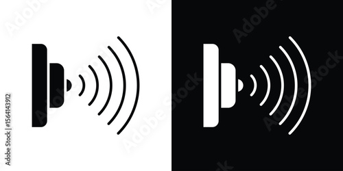 Infrared icon simple flat graphic illustrations. Black and white silhouette vector