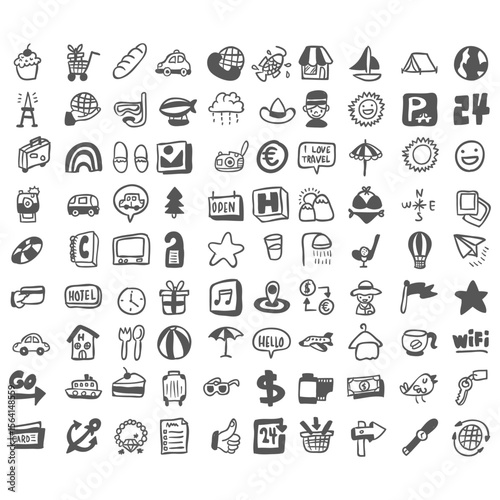 set of icons for web design