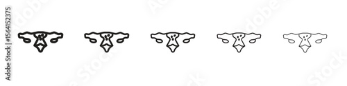 Pelvic inflammatory disease icon design in thin editable stroke style for graphic work