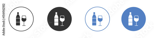 Vodka icon set. for mobile concept and web design.