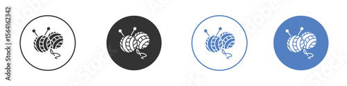 Wool ball icon set. for mobile concept and web design.
