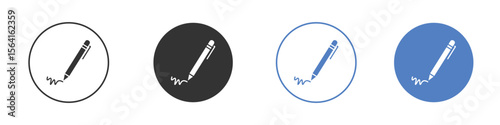 Write icon set. for mobile concept and web design.