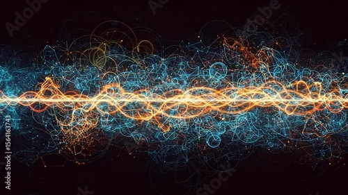 abstract background with glowing lights