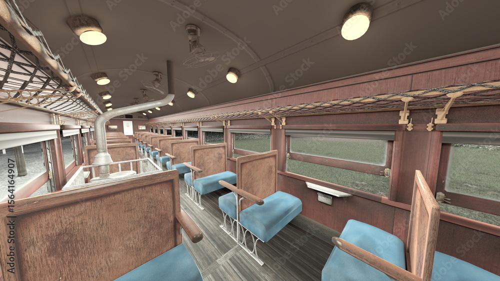 Obraz premium 旧駅舎 3DCGレンダリング