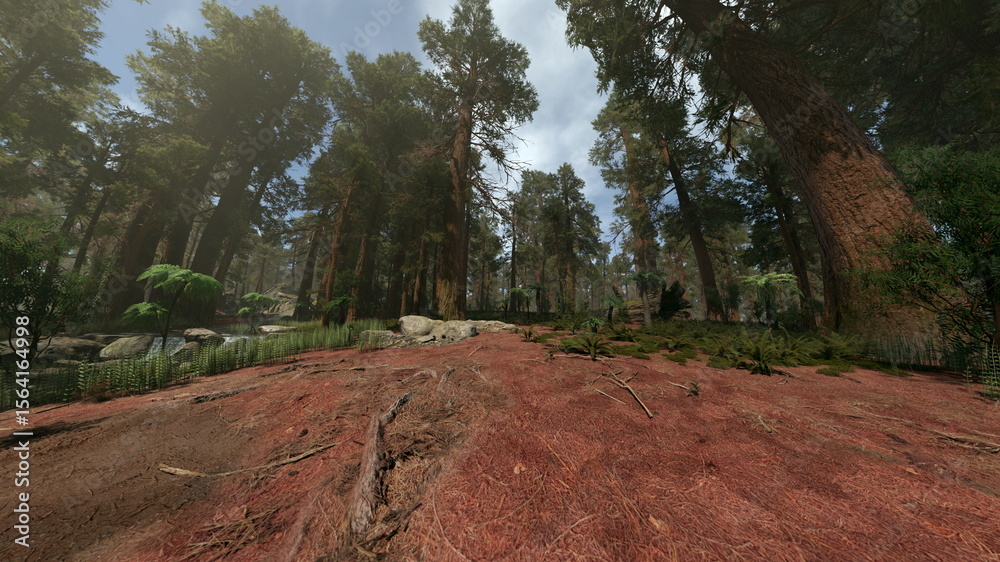 Fototapeta premium 砂漠 3DCGレンダリング