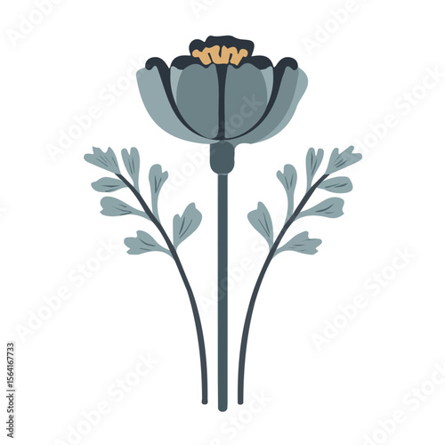 My A Simple flat 2D illustration poppy seeds isolated on transparent background, vector, flat design, animation design, simple flat 2D icon, clipart, flat 2D vector, design by me. vector