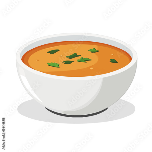 My A Simple flat 2D illustration soup bowl isolated on transparent background, vector, flat design, animation design, simple flat 2D icon, clipart, flat 2D, design by me. My vector