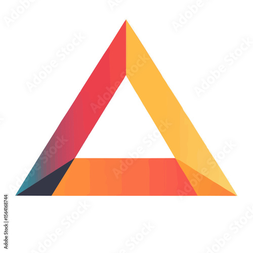 My A Simple flat 2D illustration triangle isolated on transparent background, vector, flat design, animation design, simple flat 2D icon, clipart, flat 2D, design by me. My vector