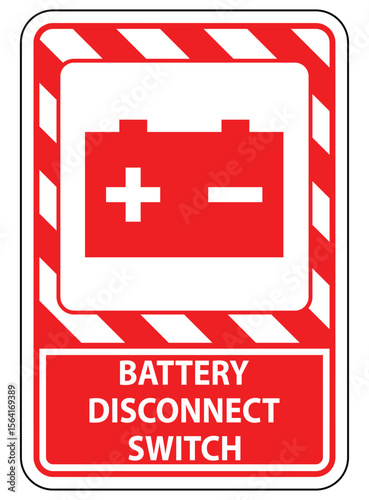 Battery Disconnect Switch Sign for Safety and Electrical Maintenance