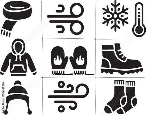 Assorted Quotation Mark Icons - Black & White Typography Set