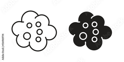 Cancer icon Design Illustrations. editable web icons