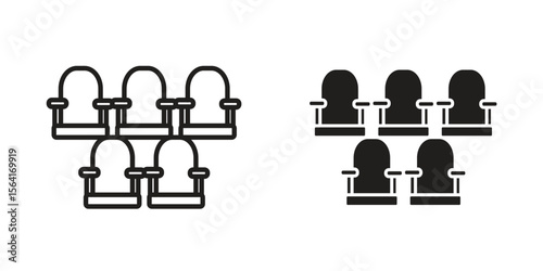 Cinema seat icon Design Illustrations. editable web icons