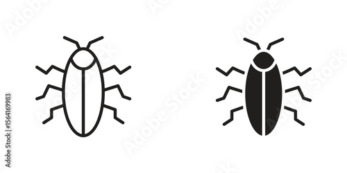 Cockroach icon Design Illustrations. editable web icons