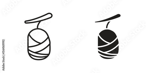 Cocoon icon Design Illustrations. editable web icons