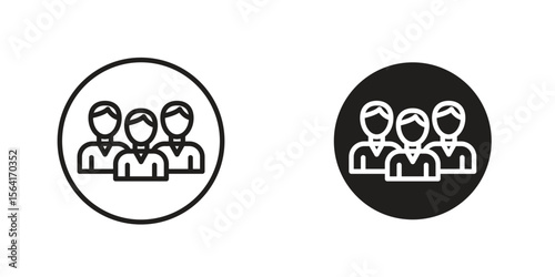 Demographics icon Design Illustrations. editable web icons