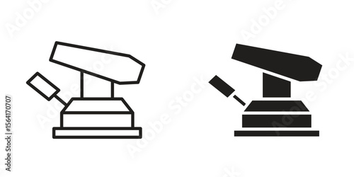 Floor sanding machine icon Design Illustrations. editable web icons