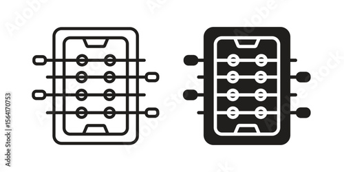 Foosball icon Design Illustrations. editable web icons