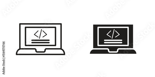 Front end icon Design Illustrations. editable web icons