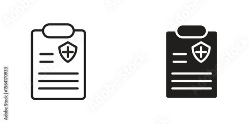 Health insurance icon Design Illustrations. editable web icons