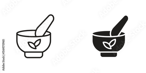 Herbal medicine icon Design Illustrations. editable web icons