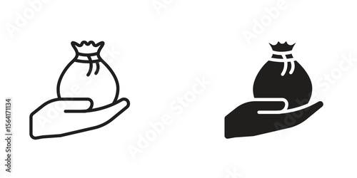 Inheritance law icon Design Illustrations. editable web icons