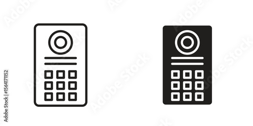 Intercom icon Design Illustrations. editable web icons