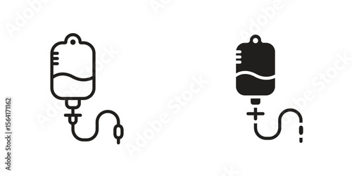 Intravenous icon Design Illustrations. editable web icons