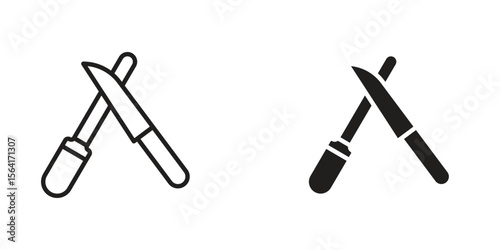 Knife sharpener icon Design Illustrations. editable web icons