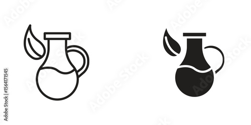 Massage oil icon Design Illustrations. editable web icons