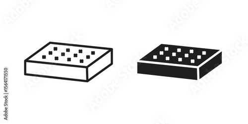 Mattress icon Design Illustrations. editable web icons