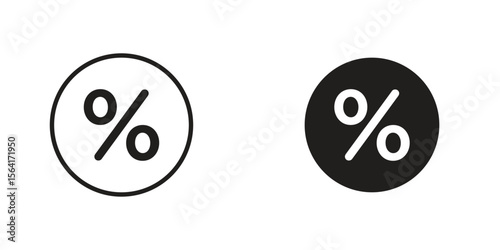 Percent icon Design Illustrations. editable web icons