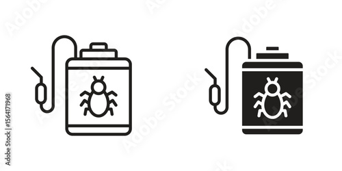 Pesticide icon Design Illustrations. editable web icons