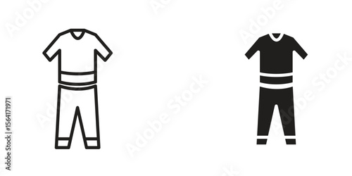 Pijama icon Design Illustrations. editable web icons